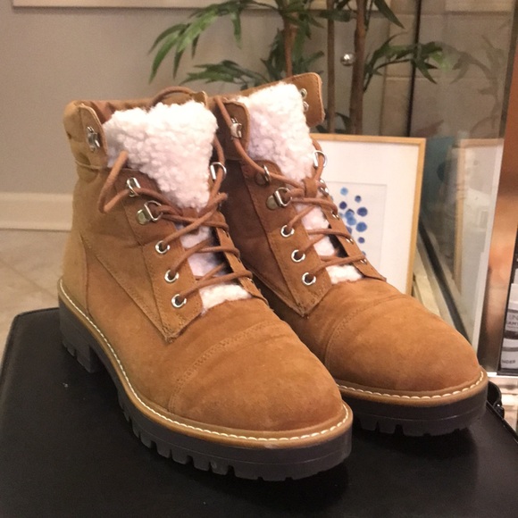 Sweater Lace Up Combat Lug Sole Boot - Picture 4 of 6